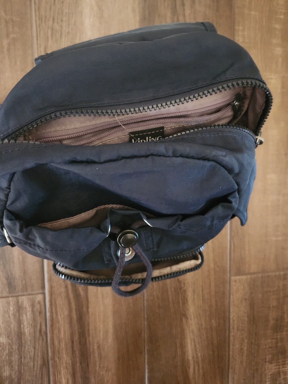 Kipling Mid Size Backpack Dark Navy Blue. - Picture 9 of 11